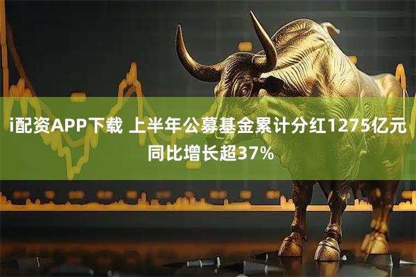 i配资APP下载 上半年公募基金累计分红1275亿元 同比增长超37%